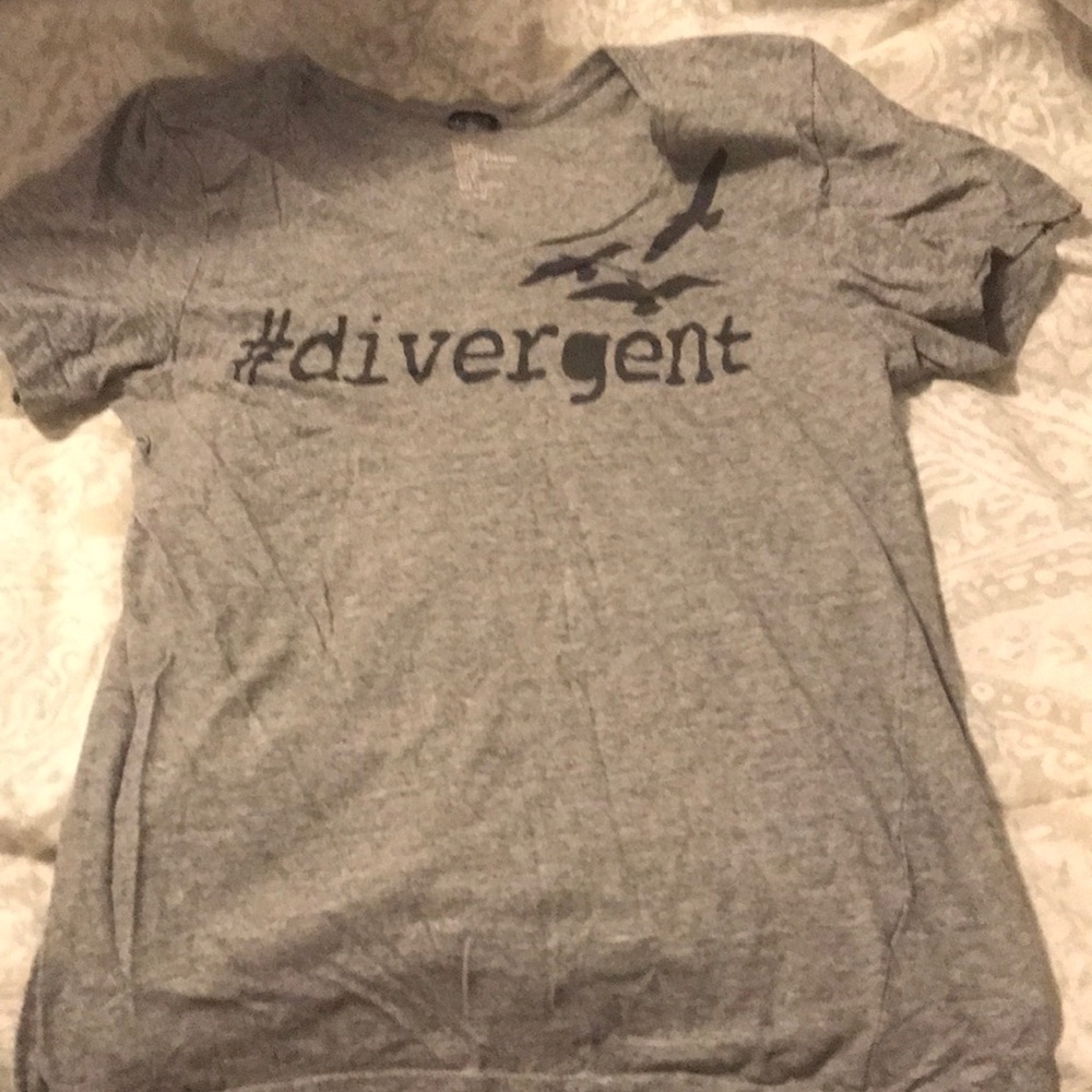 Divergent V necked tee